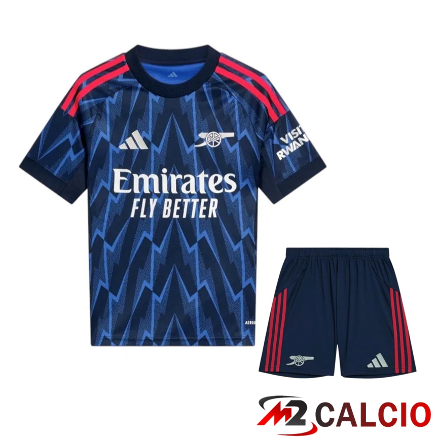 Insieme Maglie Calcio Arsenal Seconda + Pantaloncini 2025/2026