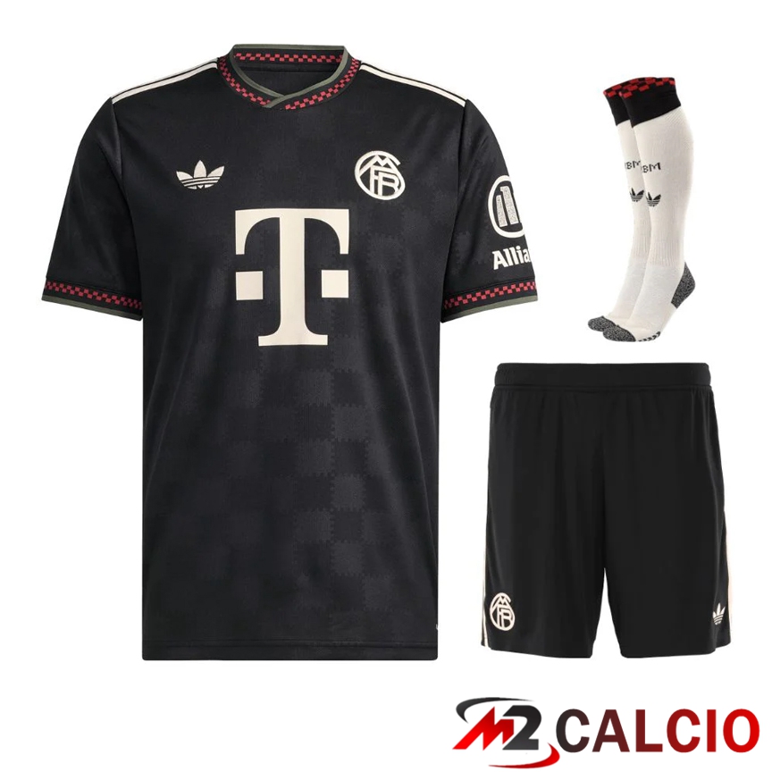 Insieme Maglie Calcio Bayern Monaco Terza (Pantaloncini + Calzini) 2025/2025