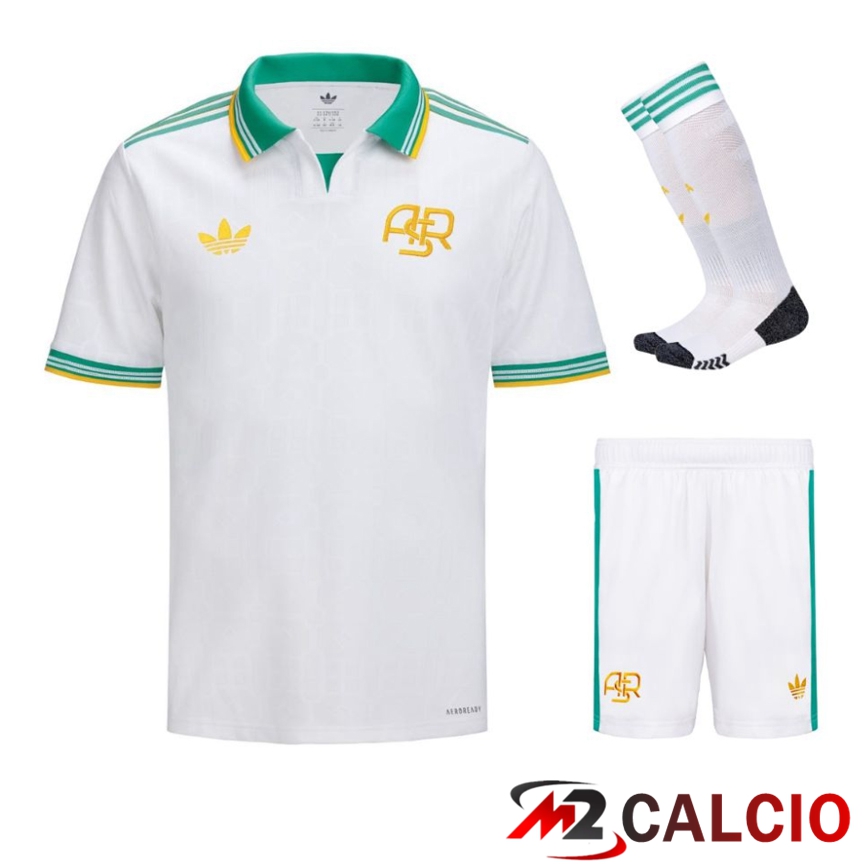 Insieme Maglie Calcio AS Roma Terza (Pantaloncini + Calzini) 2025/2026