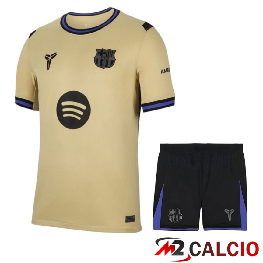 Insieme Maglie Calcio FC Barcellona Seconda + Pantaloncini 2025/2026