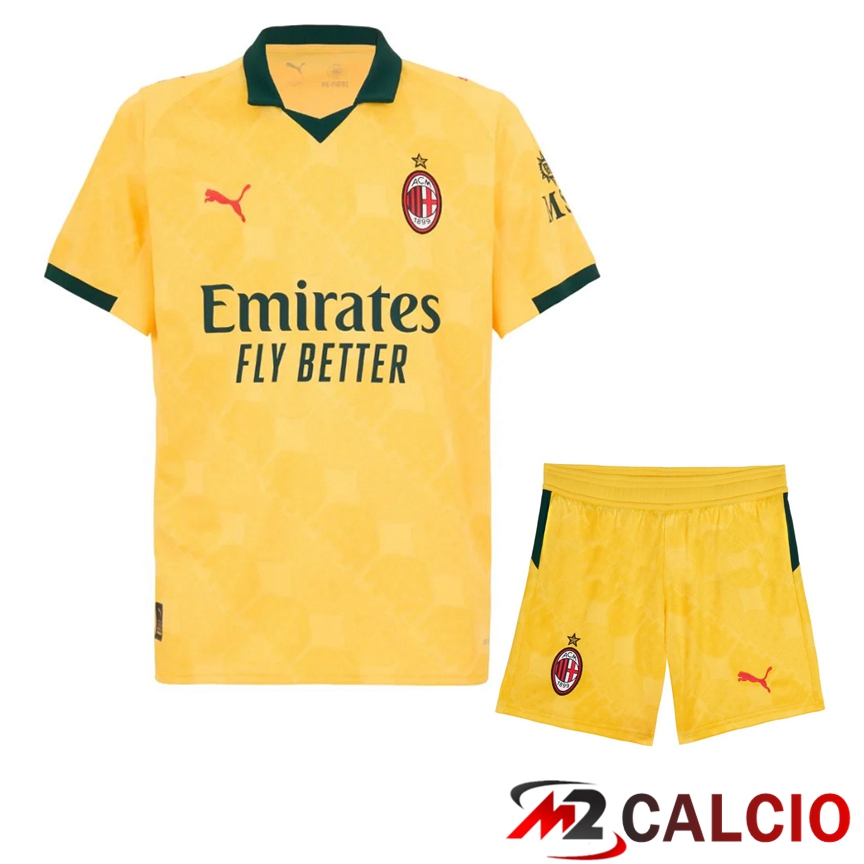 Insieme Maglie Calcio AC Milan Terza + Pantaloncini 2025/2026