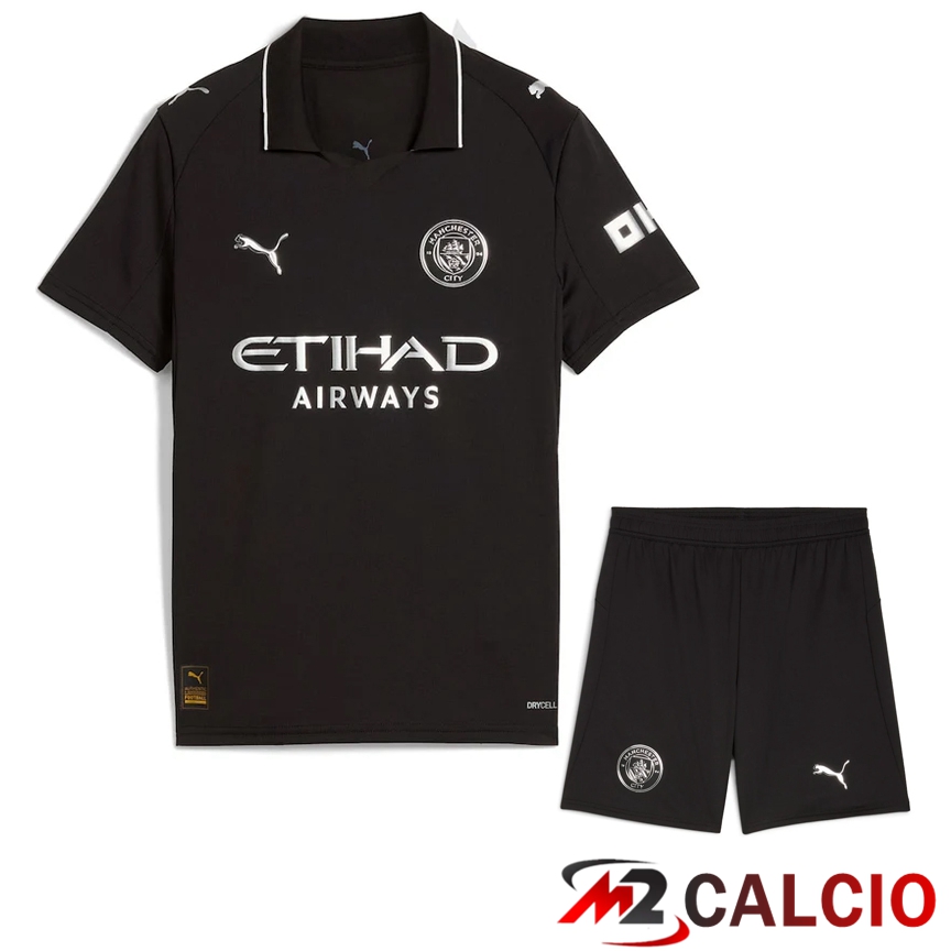 Insieme Maglie Calcio Manchester City Seconda + Pantaloncini 2025/2026