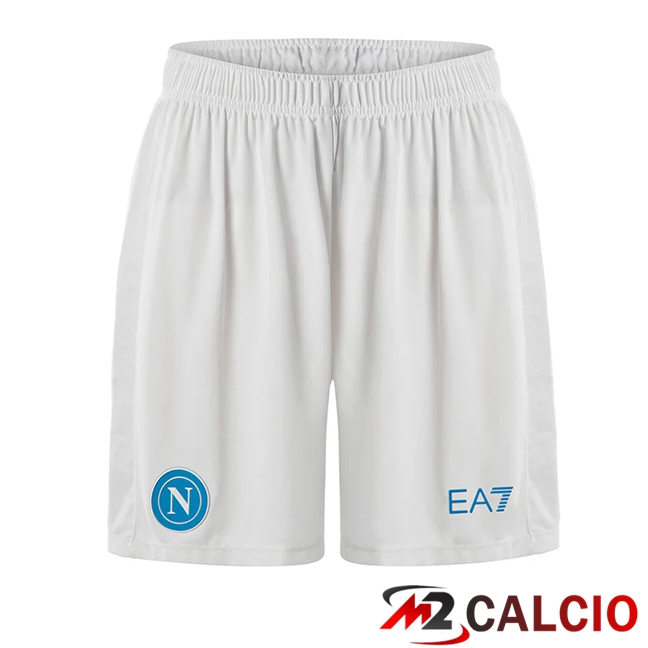Pantaloncini Calcio SSC Napoli Prima Bianco 2025/2026