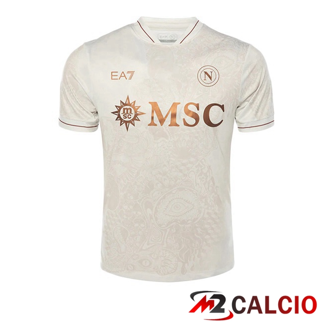 Maglie Calcio SSC Napoli Seconda Bianco 2025/2026