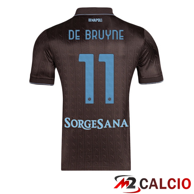 Maglie Calcio SSC Napoli (Kevin De Bruyne 11) Terza Marrone 2025/2026