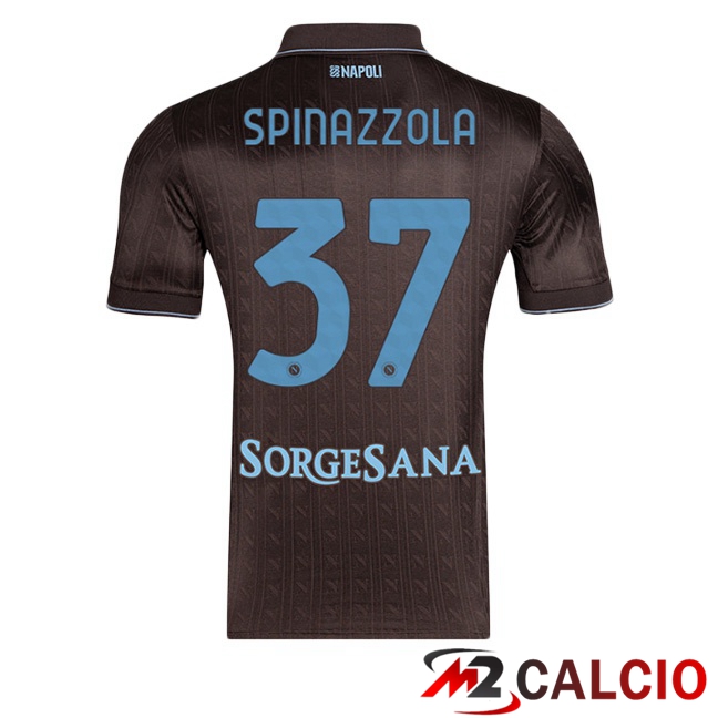 Maglie Calcio SSC Napoli (Leonardo Spinazzola 37) Terza Marrone 2025/2026