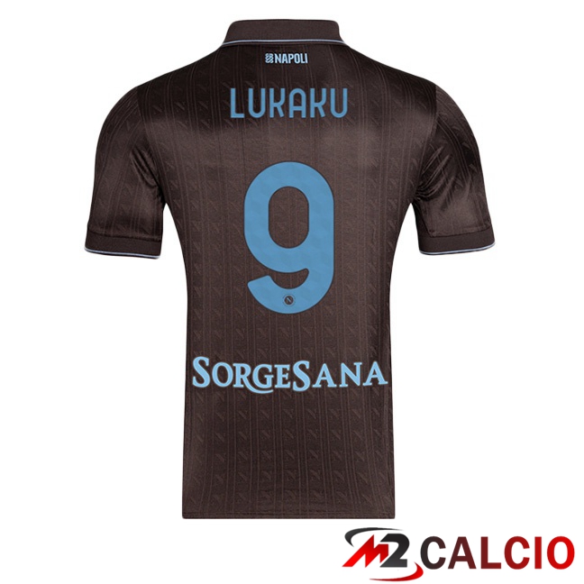 Maglie Calcio SSC Napoli (Romelu Lukaku 9) Terza Marrone 2025/2026