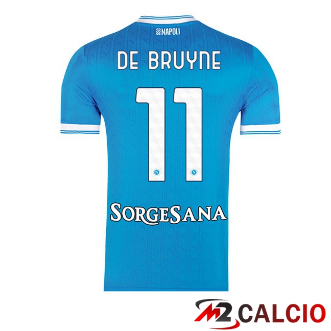 Maglie Calcio SSC Napoli (Kevin De Bruyne 11) Prima Blu 2025/2026