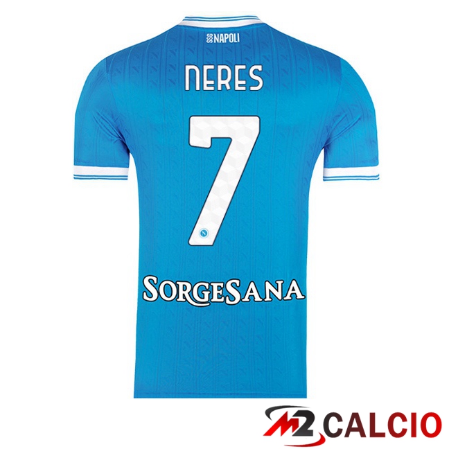 Maglie Calcio SSC Napoli (David Neres 7) Prima Blu 2025/2026