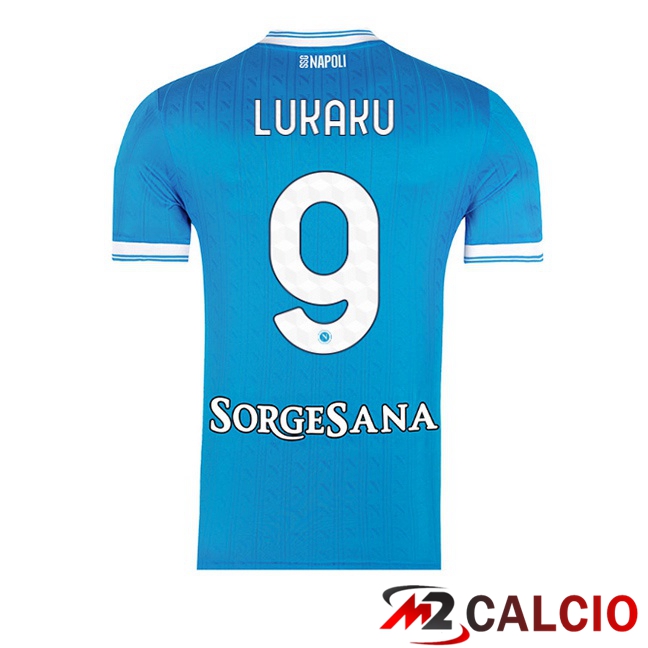 Maglie Calcio SSC Napoli (Romelu Lukaku 9) Prima Blu 2025/2026