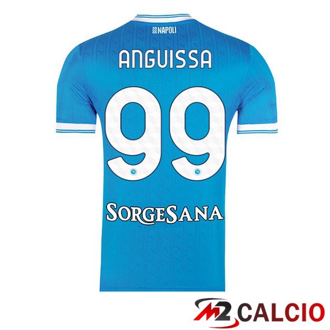 Maglie Calcio SSC Napoli (André-Frank Anguissa 99) Prima Blu 2025/2026  Maglie Calcio SSC Napoli (André-Frank Anguissa 99) Prima Blu 2025/2026