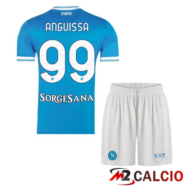 Maglie Calcio SSC Napoli (André-Frank Anguissa 99) Bambino Prima Blu 2025/2026