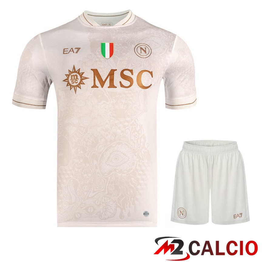 Insieme Maglie Calcio SSC Napoli Seconda + Pantaloncini 2025/2026