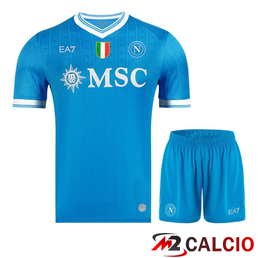 Insieme Maglie Calcio SSC Napoli Prima + Pantaloncini 2025/2026