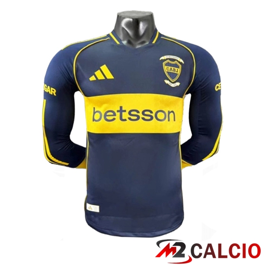 Maglie Calcio Boca Juniors Prima Manica Lunga 2025/2026  Maglie Calcio Boca Juniors Prima Manica Lunga 2025/2026