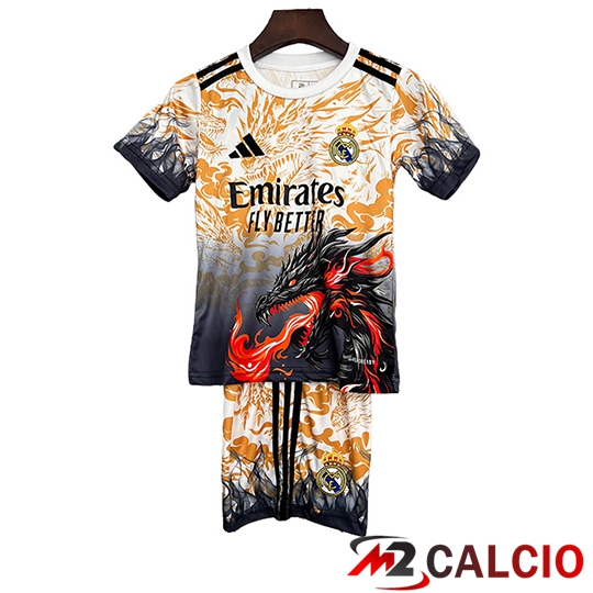 Maglie Calcio Real Madrid Bambino Edizione Speciale Arancia 2025/2026