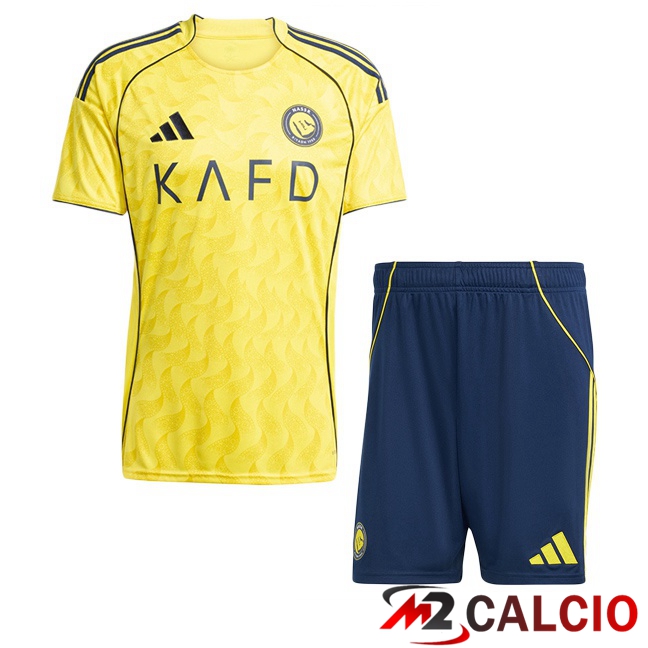 Maglie Calcio Al-Nassr FC Bambino Prima Giallo 2025/2026