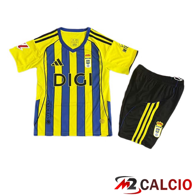 Maglie Calcio Real Oviedo Bambino Seconda Giallo 2025/2026