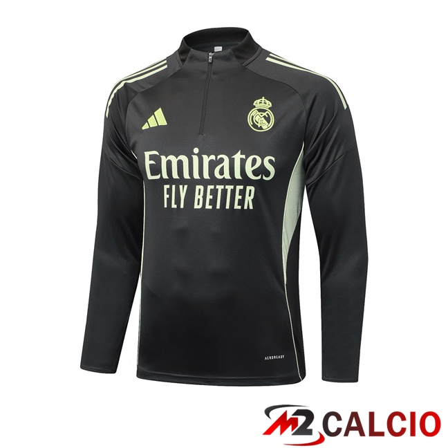 Felpa Allenamento Real Madrid Grigio 2025/2026  Felpa Allenamento Real Madrid Grigio 2025/2026