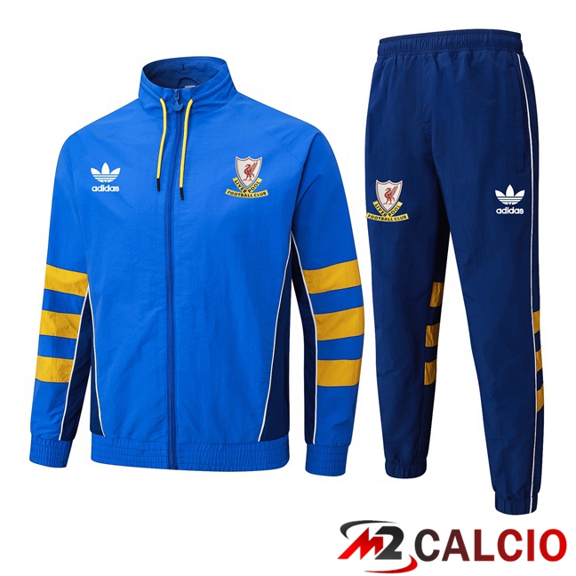 Insieme Tuta Calcio - Giacca FC Liverpool Blu 2025/2026  Insieme Tuta Calcio - Giacca FC Liverpool Blu 2025/2026