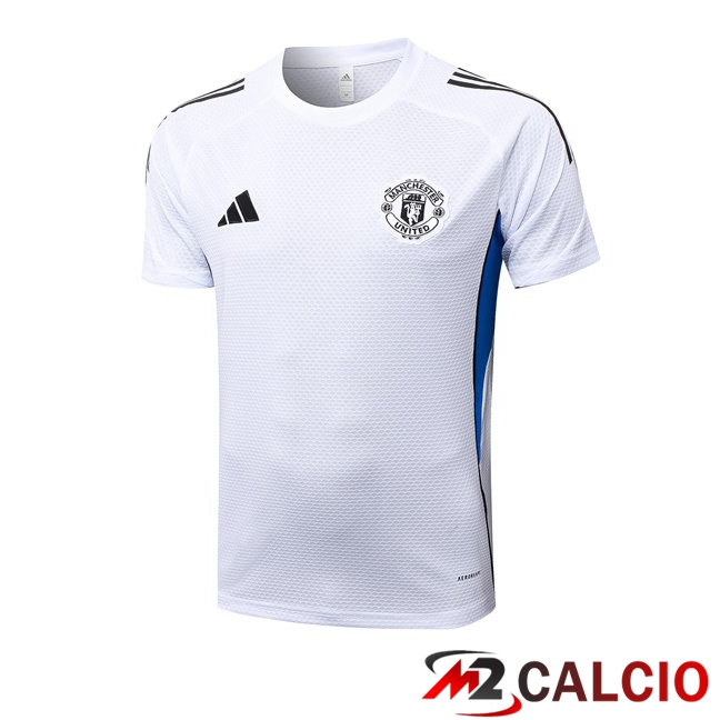 T Shirt Allenamento Manchester United Bianco 2025/2026  T Shirt Allenamento Manchester United Bianco 2025/2026