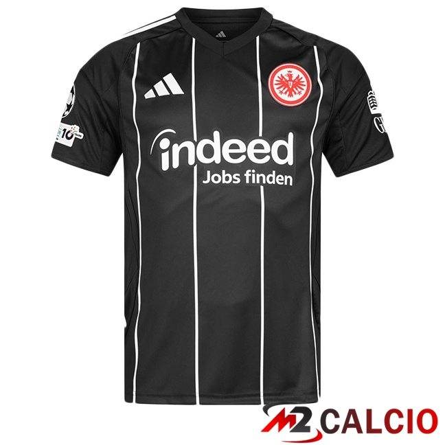 Maglie Calcio Eintracht Frankfurt EURO Nero 2025/2026  Maglie Calcio Eintracht Frankfurt EURO Nero 2025/2026