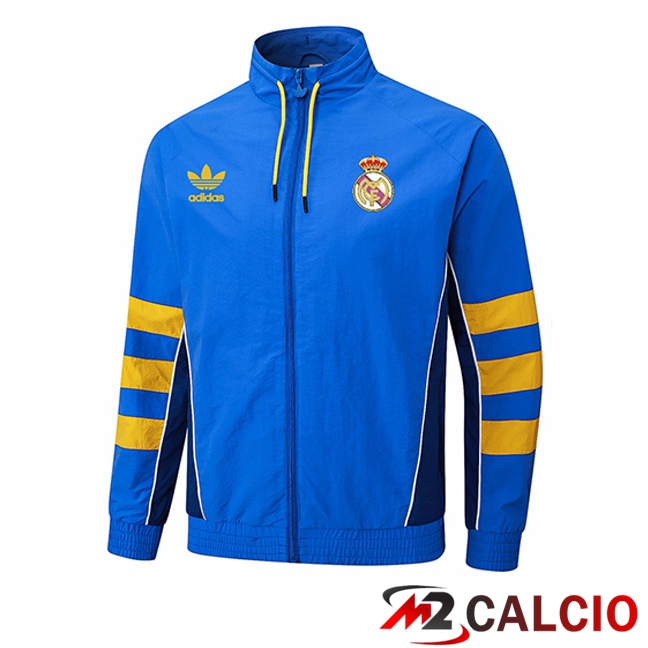 Giacca Calcio Real Madrid Blu 2025/2026  Giacca Calcio Real Madrid Blu 2025/2026
