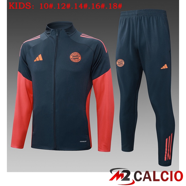 Insieme Tuta Calcio - Giacca Bayern Monaco Bambino Grigio 2025/2026  Insieme Tuta Calcio - Giacca Bayern Monaco Bambino Grigio 2025/2026