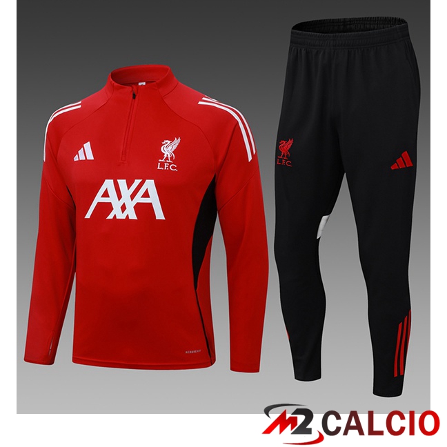 Insieme Tuta Calcio FC Liverpool Bambino Rosso 2025/2026  Insieme Tuta Calcio FC Liverpool Bambino Rosso 2025/2026