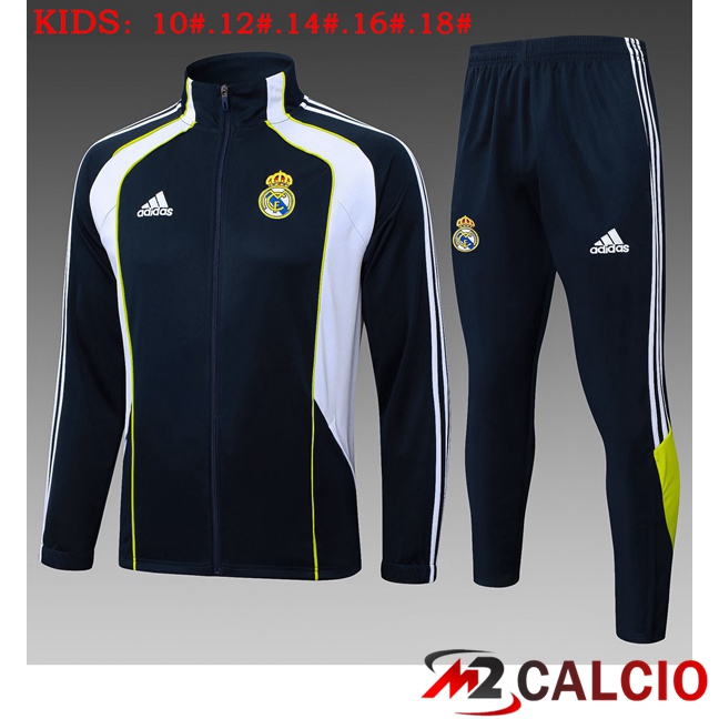 Insieme Tuta Calcio - Giacca Real Madrid Bambino Blu Reale 2025/2026  Insieme Tuta Calcio - Giacca Real Madrid Bambino Blu Reale 2025/2026