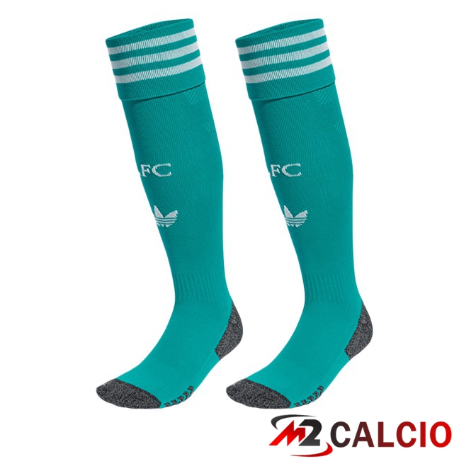 Calzini Calcio FC Liverpool Terza Verde 2025/2026  Calzini Calcio FC Liverpool Terza Verde 2025/2026