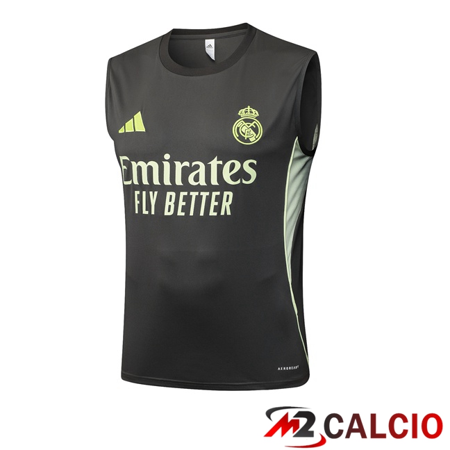 Canotta Allenamento Real Madrid Verde 2025/2026  Canotta Allenamento Real Madrid Verde 2025/2026