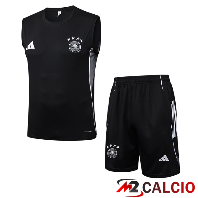Canotta Allenamento Germania + Pantaloncini Nero 2025/2026  Canotta Allenamento Germania + Pantaloncini Nero 2025/2026
