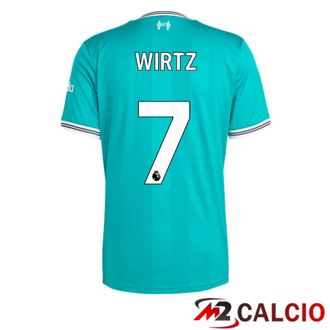 Maglie Calcio FC Liverpool (WIRTZ 7) Terza Verde 2025/2026  Maglie Calcio FC Liverpool (WIRTZ 7) Terza Verde 2025/2026