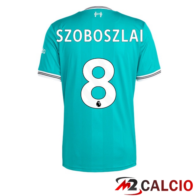 Maglie Calcio FC Liverpool (SZOBOSZLAI 8) Terza Verde 2025/2026  Maglie Calcio FC Liverpool (SZOBOSZLAI 8) Terza Verde 2025/2026
