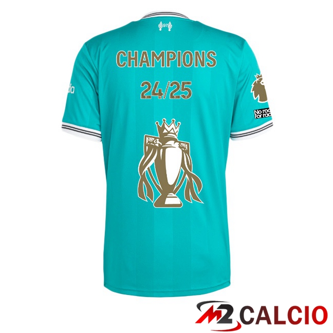 Maglie Calcio FC Liverpool Champions Edizione Speciale Terza Verde 2025/2026  Maglie Calcio FC Liverpool Champions Edizione Speciale Terza Verde 2025/2026