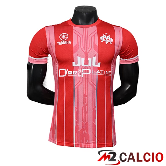 Maglie Calcio Marsiglia OM Edizione Speciale Rosso 2025/2026  Maglie Calcio Marsiglia OM Edizione Speciale Rosso 2025/2026