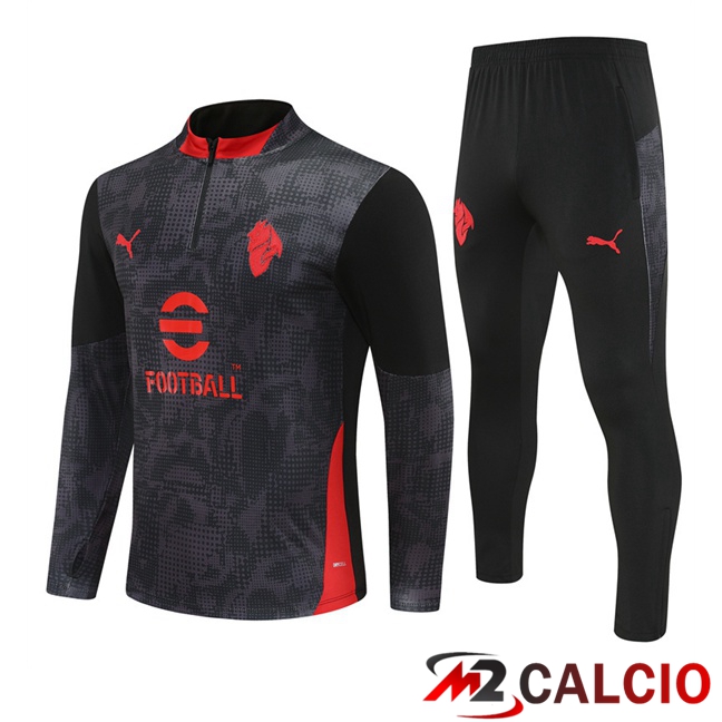 Insieme Tuta Calcio AC Milan Nero 2025/2026