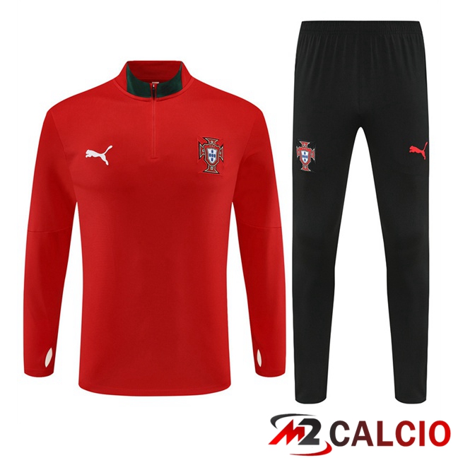 Insieme Tuta Calcio Portogallo Rosso 2025/2026