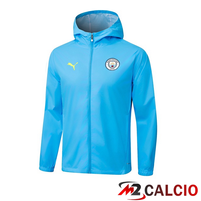 Giacca A Vento Manchester City Blu 2025/2026  Giacca A Vento Manchester City Blu 2025/2026
