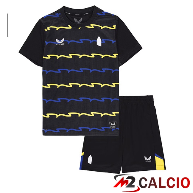 Maglie Calcio Everton Bambino Terza Nero 2025/2026  Maglie Calcio Everton Bambino Terza Nero 2025/2026