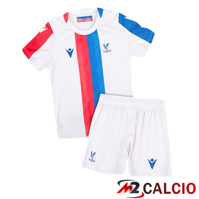 Maglie Calcio Crystal Palace Bambino Seconda Bianco 2025/2026  Maglie Calcio Crystal Palace Bambino Seconda Bianco 2025/2026