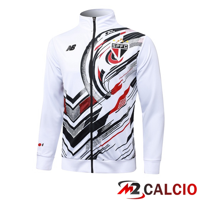 Giacca Calcio Sao Paulo FC Bianco 2025/2026  Giacca Calcio Sao Paulo FC Bianco 2025/2026