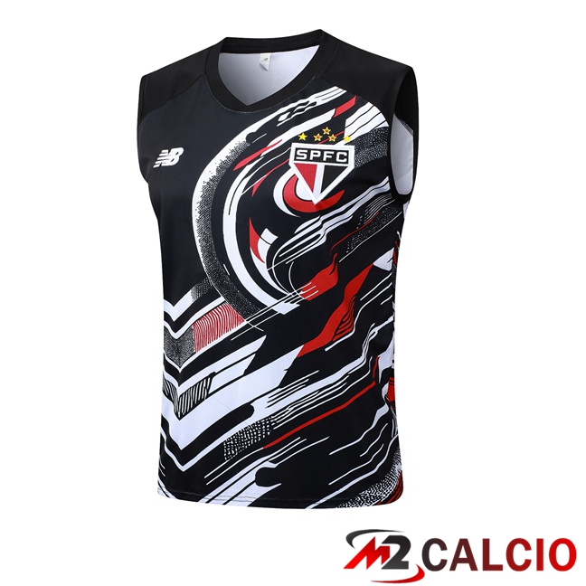 Canotta Allenamento Sao Paulo FC Nero 2025/2026  Canotta Allenamento Sao Paulo FC Nero 2025/2026