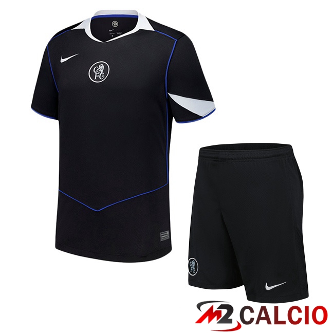 Maglie Calcio FC Chelsea Bambino Terza Nero 2025/2026