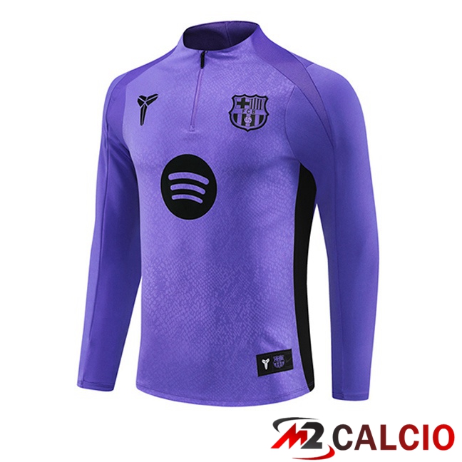 Felpa Allenamento FC Barcellona Viola 2025/2026  Felpa Allenamento FC Barcellona Viola 2025/2026
