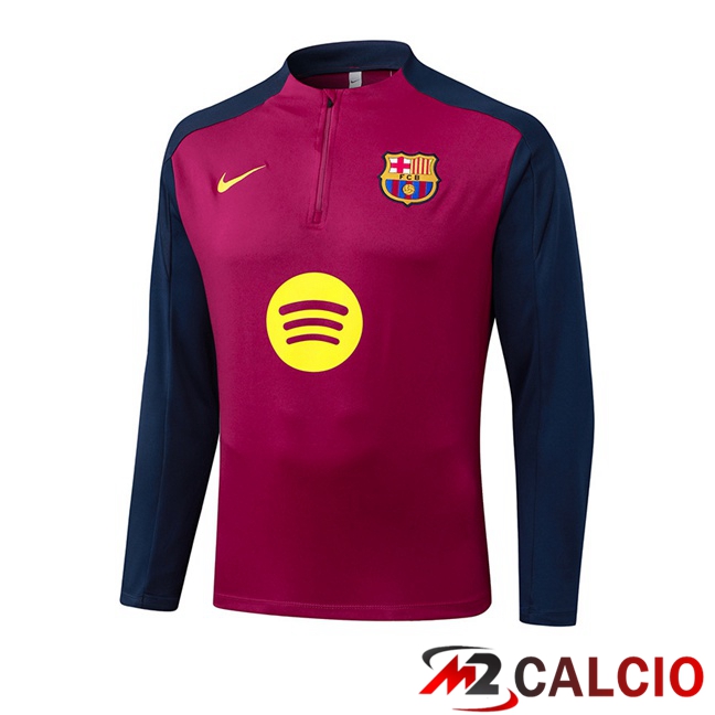 Felpa Allenamento FC Barcellona Rosso Blu Reale 2025/2026  Felpa Allenamento FC Barcellona Rosso Blu Reale 2025/2026