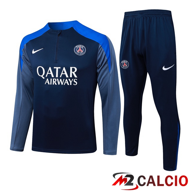 Insieme Tuta Calcio Paris PSG Blu Reale 2025/2026
