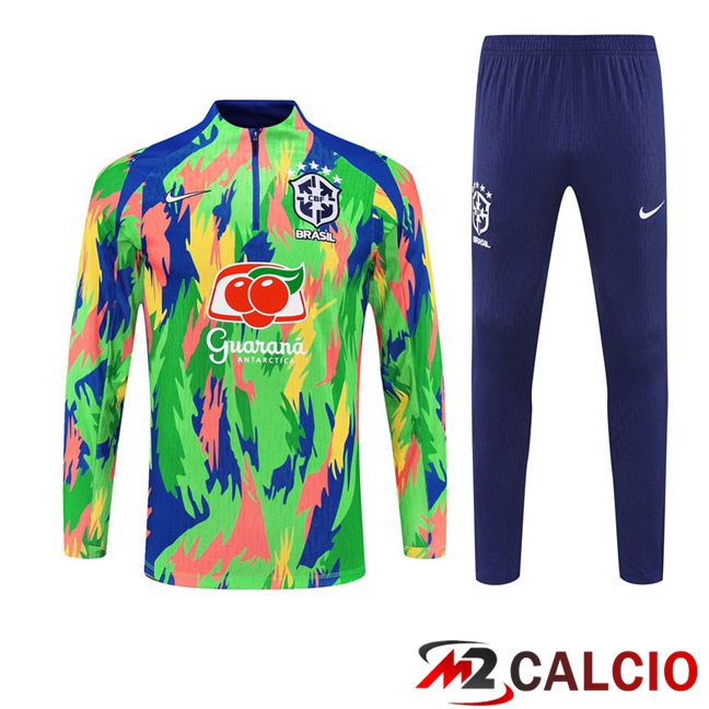 Insieme Tuta Calcio Brasile Verde 2025/2026