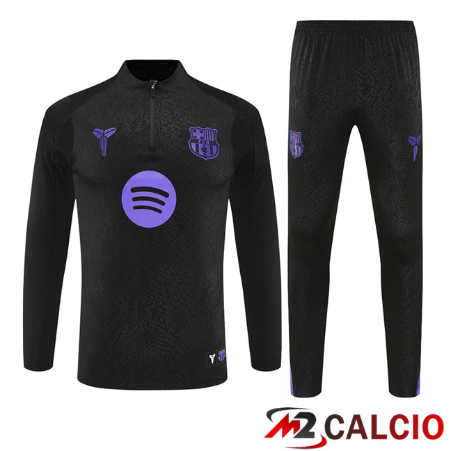 Insieme Tuta Calcio FC Barcellona Nero 2025/2026  Insieme Tuta Calcio FC Barcellona Nero 2025/2026